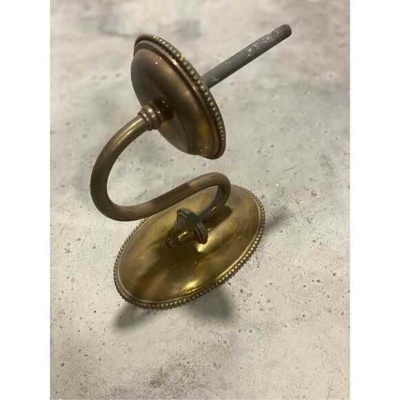 Antique Ornate Victorian Sconce Plate Base Part Single Arm - Picture 1 of 5